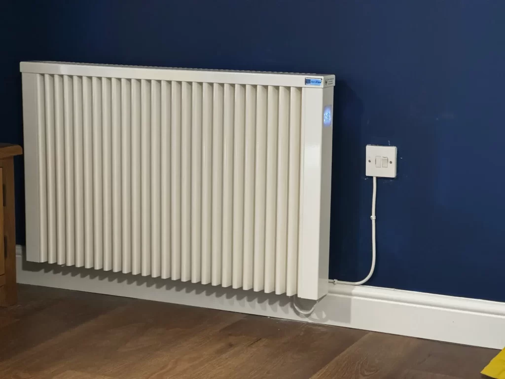 An infra red electric radiator installed in the Cotswolds as part of the heating solution by Cotswold Electric Heating.
